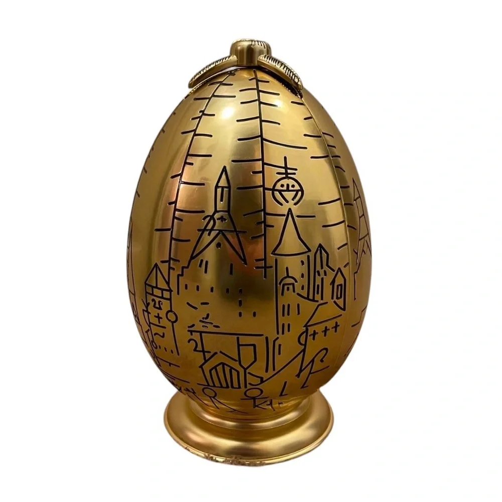 RARE Pottery barn Harry Potter triwizard golden egg‎ Jewelry necklace holder box
